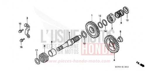 AXE DE KICKSTARTER XR400RY de 2000